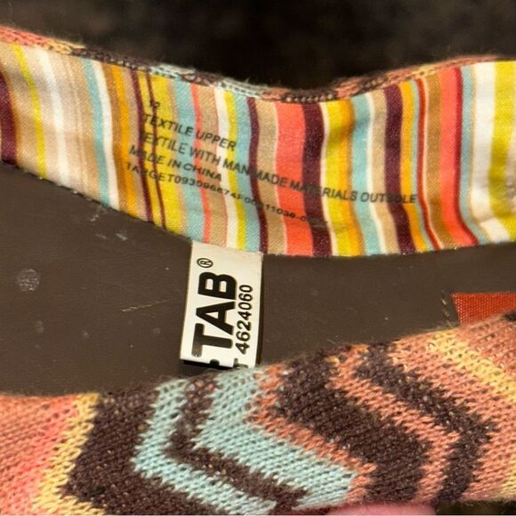 Missoni For Target Multicolor Zigzag Chevron Knit Ballet Flats Youth Sz 12 Boho - Picture 7 of 7